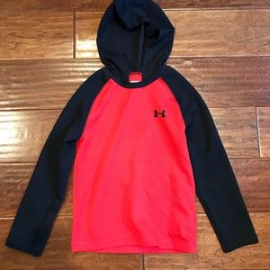 Boys Red & Black Under Armour Lightweight Pull-Over Hoodie